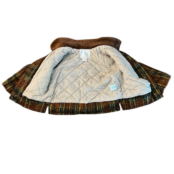 Edgehill Collection Brown & Blue Plaid Coat Boys Size 2-3 - Picture 5 of 8